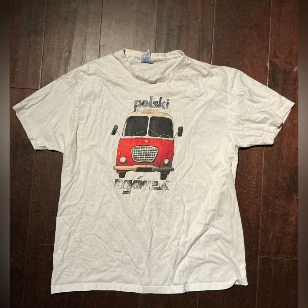 T-Shirt with Red Car Print from JHK
